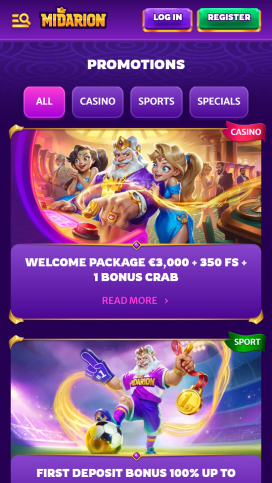 Midarion Casino Apps Homepage