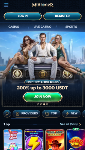 Millioner Casino Apps Homepage