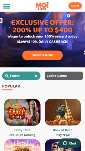 Moi Casino Apps Homepage
