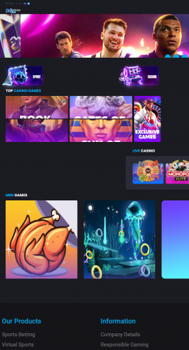 تطبيق كازينو MyStake Homepage