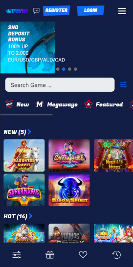 Nitrospins Apps Homepage