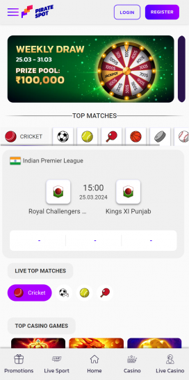 PirateSpot Casino Apps Homepage