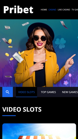 Pribet-appen Homepage