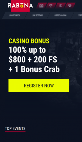Rabona Casino Apps Homepage