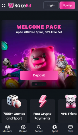 Rakebit Apps Homepage