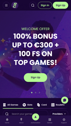 ReadyCasino Apps Homepage