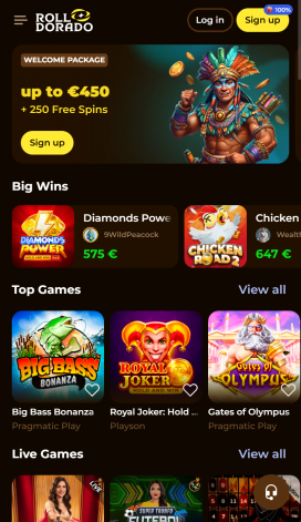 Rolldorado Apps Homepage