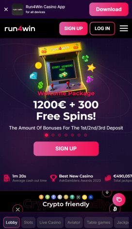 Run4Win Apps Homepage