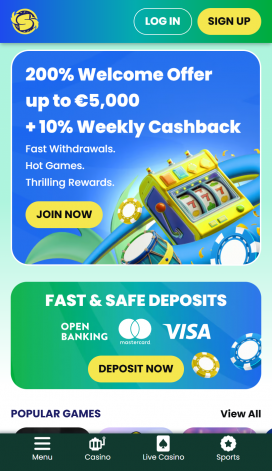 SambaSlots Apps Homepage