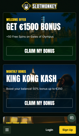 SlotMonkey Apps Homepage
