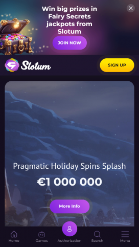 Slotum Apps Homepage