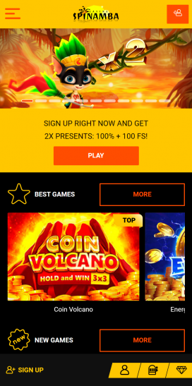 Spinamba Apps Homepage