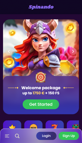 Spinando Apps Homepage