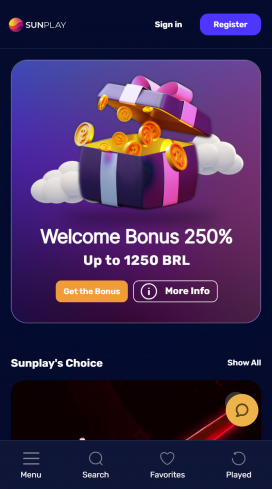 Sunplay Casino Apps Homepage