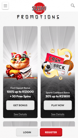 Sushi Casino Apps Homepage