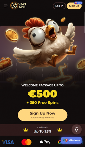 VinciSpin Apps Homepage