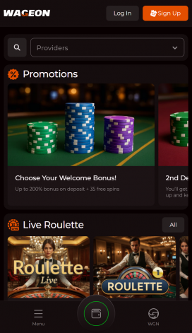 Wageon Casino Apps Homepage