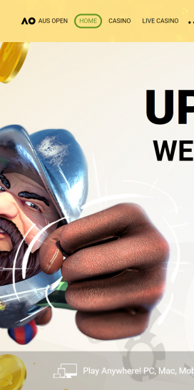 Aplicación WinOlot Casino Homepage