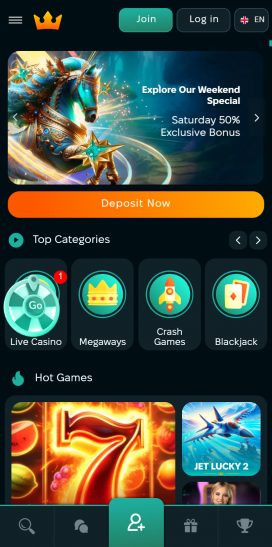 WinsRoyal Casino Apps Homepage