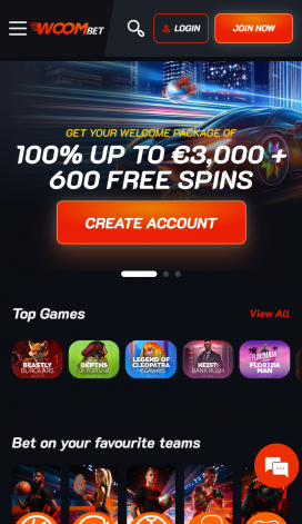 WoomBet Apps Homepage