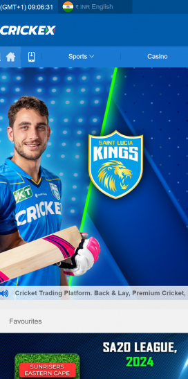 Crickex Apps Homepage