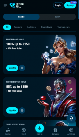 CrystalRoll Apps Homepage