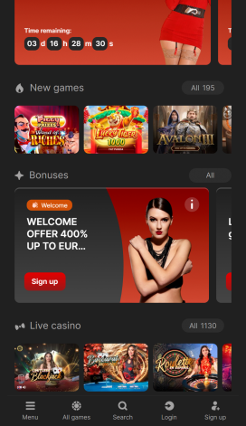 EpicSlots Apps Homepage