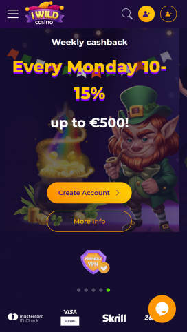 iWild Casino Apps Homepage