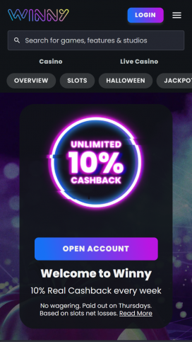 Winny Casino Apps Homepage