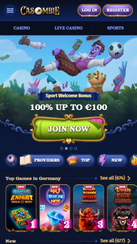 Εφαρμογές Casombie Homepage