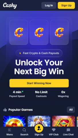 Cashy Apps Homepage