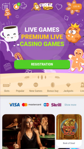 CookieCasino Apps Homepage