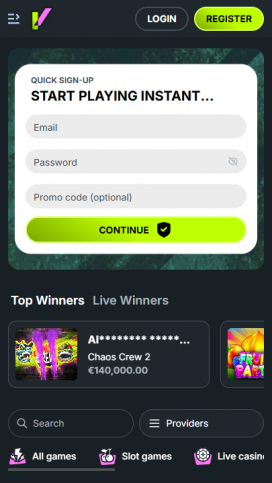 Evobet Casino Apps Homepage