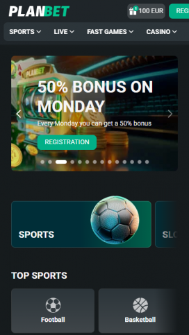 Planbet Apps Homepage