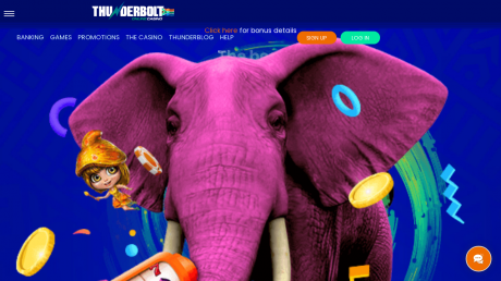 Thunderbolt Casinos Homepage
