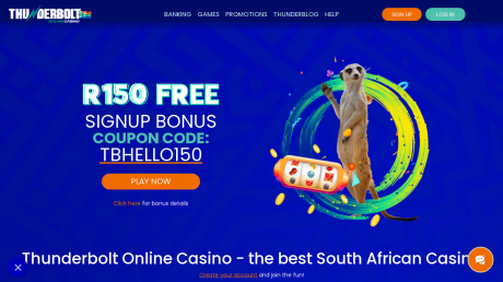 Thunderbolt Casinos Homepage