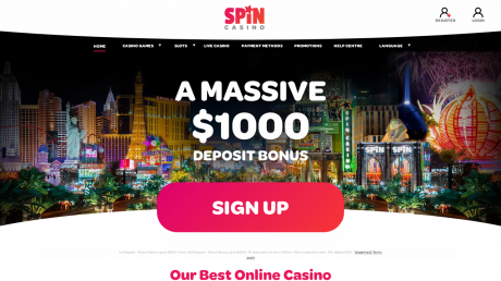 Spin Casinos Homepage