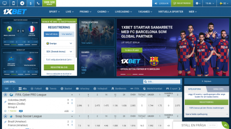 Aplicativo do 1xBet Casino Homepage