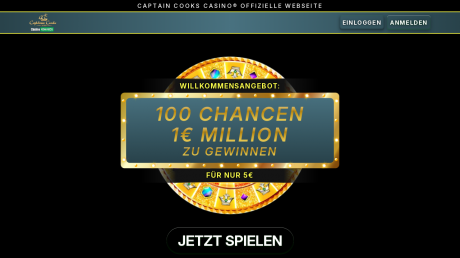 Captain Cooks Casinos Homepage