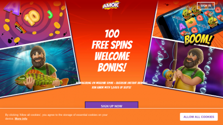 Amok Casinos Homepage