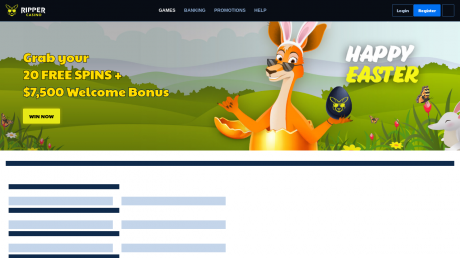 Ripper Casinos Homepage