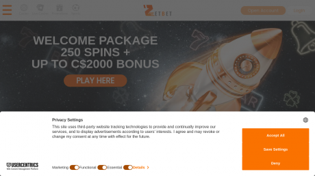 Zetbet Casinos Homepage