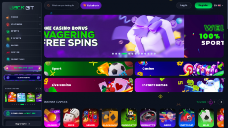 Jackbit Casinos Homepage
