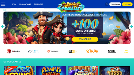 LuckyTreasure Mobile Homepage