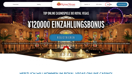 Royal Vegass Homepage