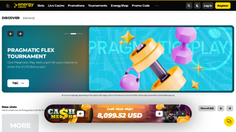 EnergyCasinos Homepage