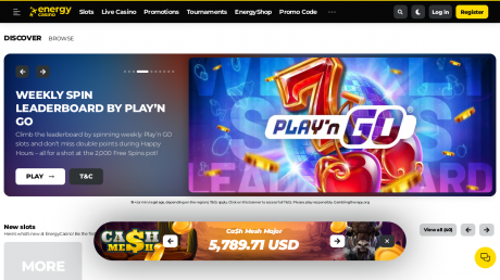 EnergyCasinos Homepage