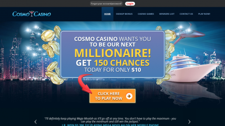 Cosmo Casinos Homepage