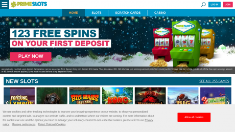 Prime Slots Casinos Homepage