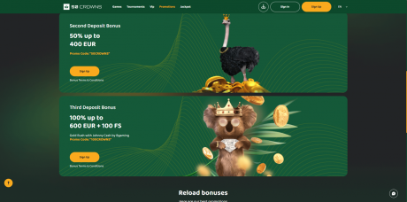 50 Crowns Casinos Homepage